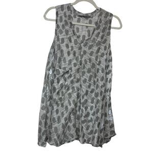 Transit Par-Such Paint Stroke Sleeveless Top Sz. 2 (US M/8)